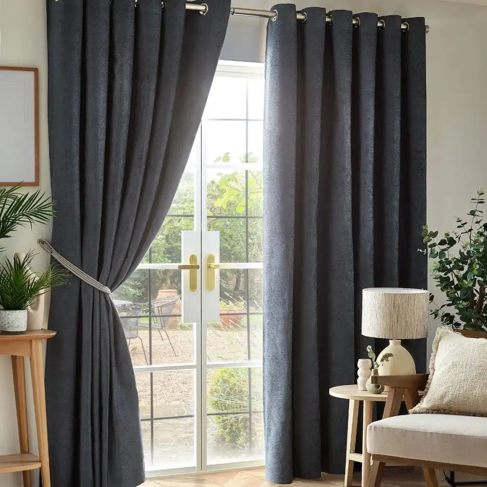 Charcoal Grey Grommet Blackout Curtain