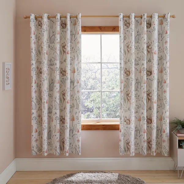 Steel Grey Grommet Blackout Curtain